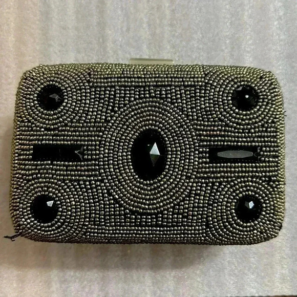 BEBE STONE AND BEADED EVENING CLUTCH OR CROSS BODY OR SHOULDER/CROSSBODY BAG - Picture 5 of 5